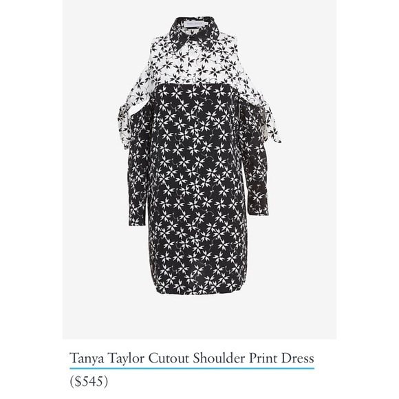 NWT Tanya Taylor Spring 2015 Cutout Shoulder Print Dress W/ POCKETS - Picture 2 of 12
